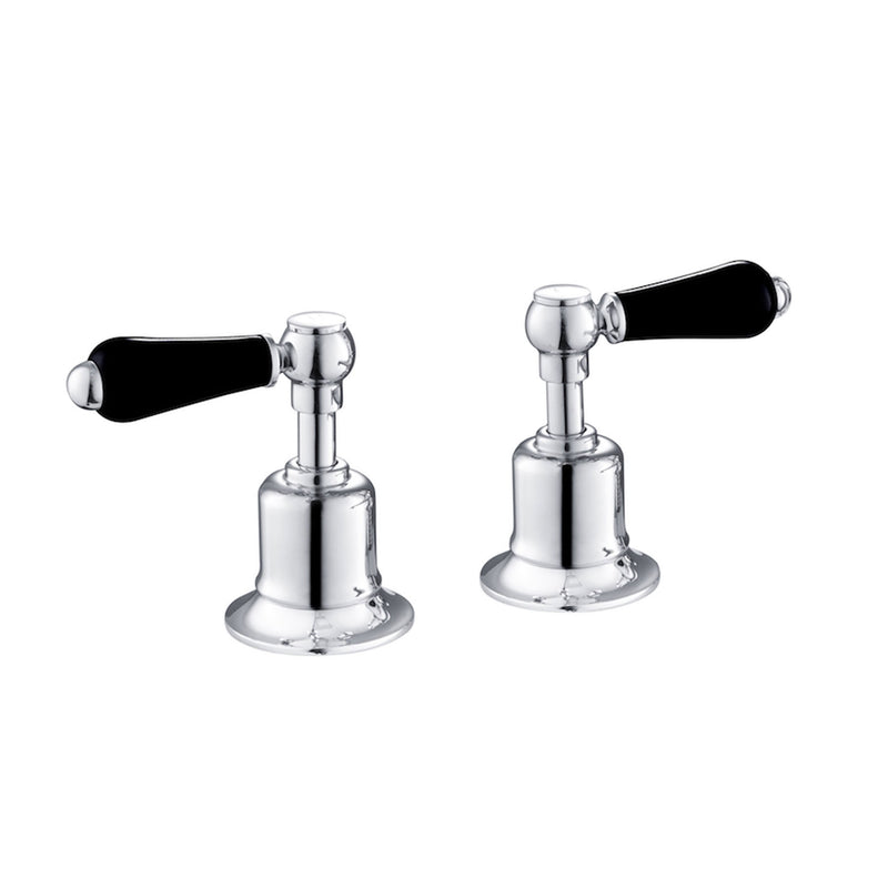 Chester Black Lever Deck Mounted Panel Valves ¾ [GB85809]