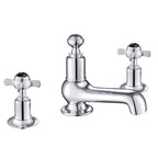 Chester Black Pinch 3 - Hole Long Nose Deck Mounted Basin Mixer