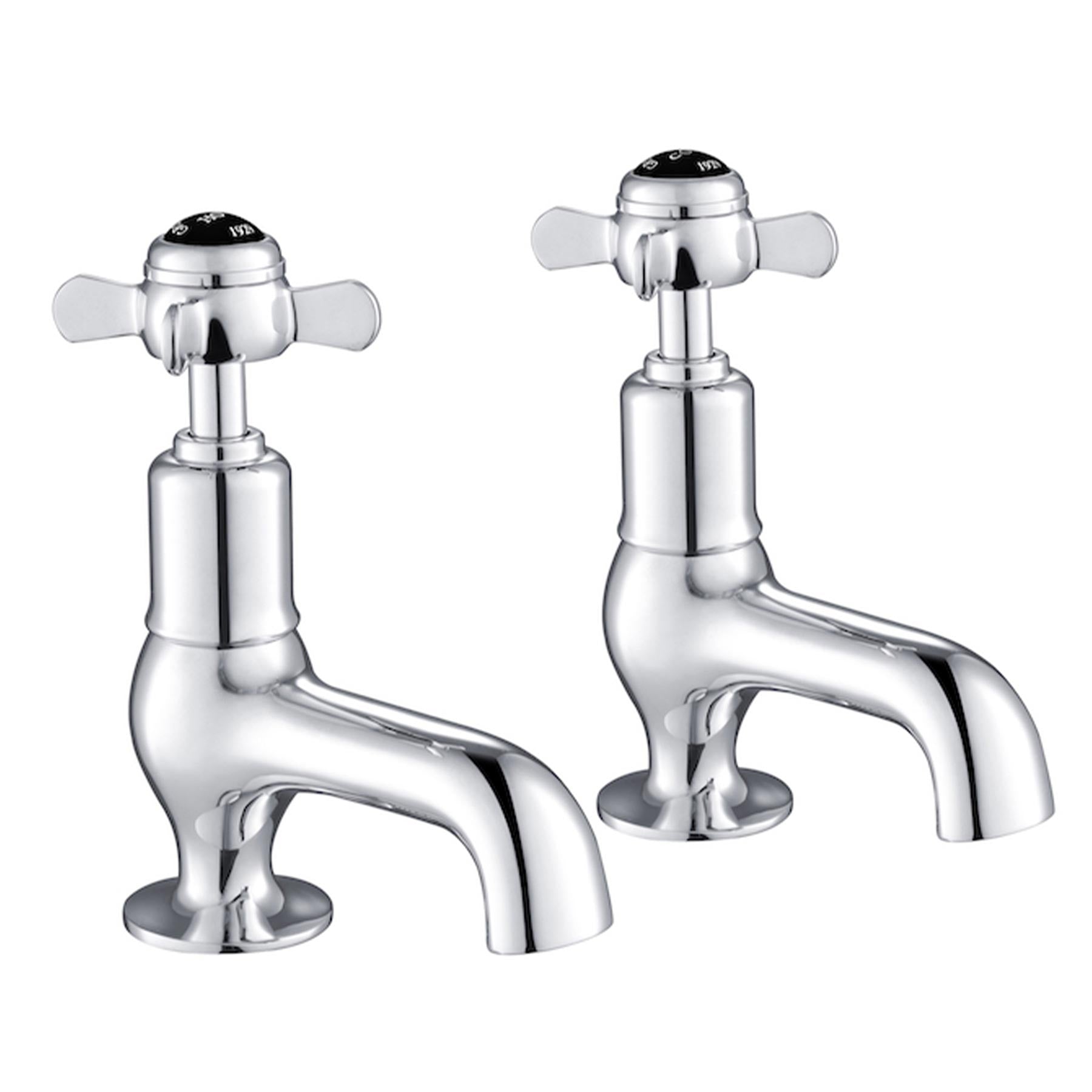 Chrome Crosshead Cloakroom Basin Pillar Taps Secondary image
