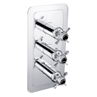 Traditional Conceal Thermostatic 2 Outlet Shower Valve - Chrome Secondary image