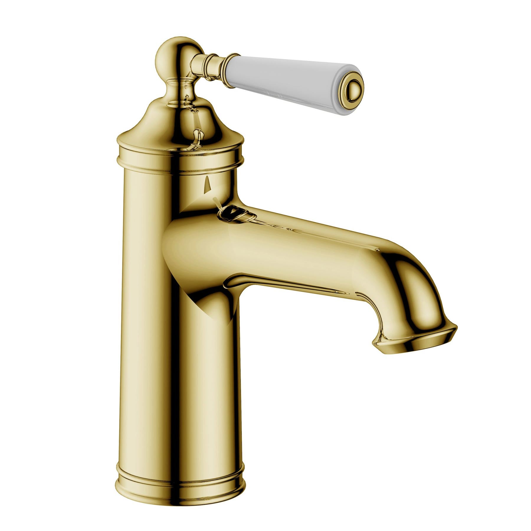 Traditional Polished Gold Mono Basin Mixer Tap Secondary image