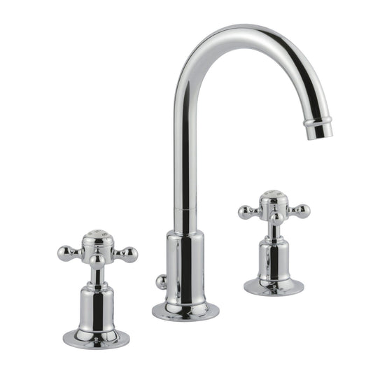 crosshead 3-hole basin mixer with a spout 1800