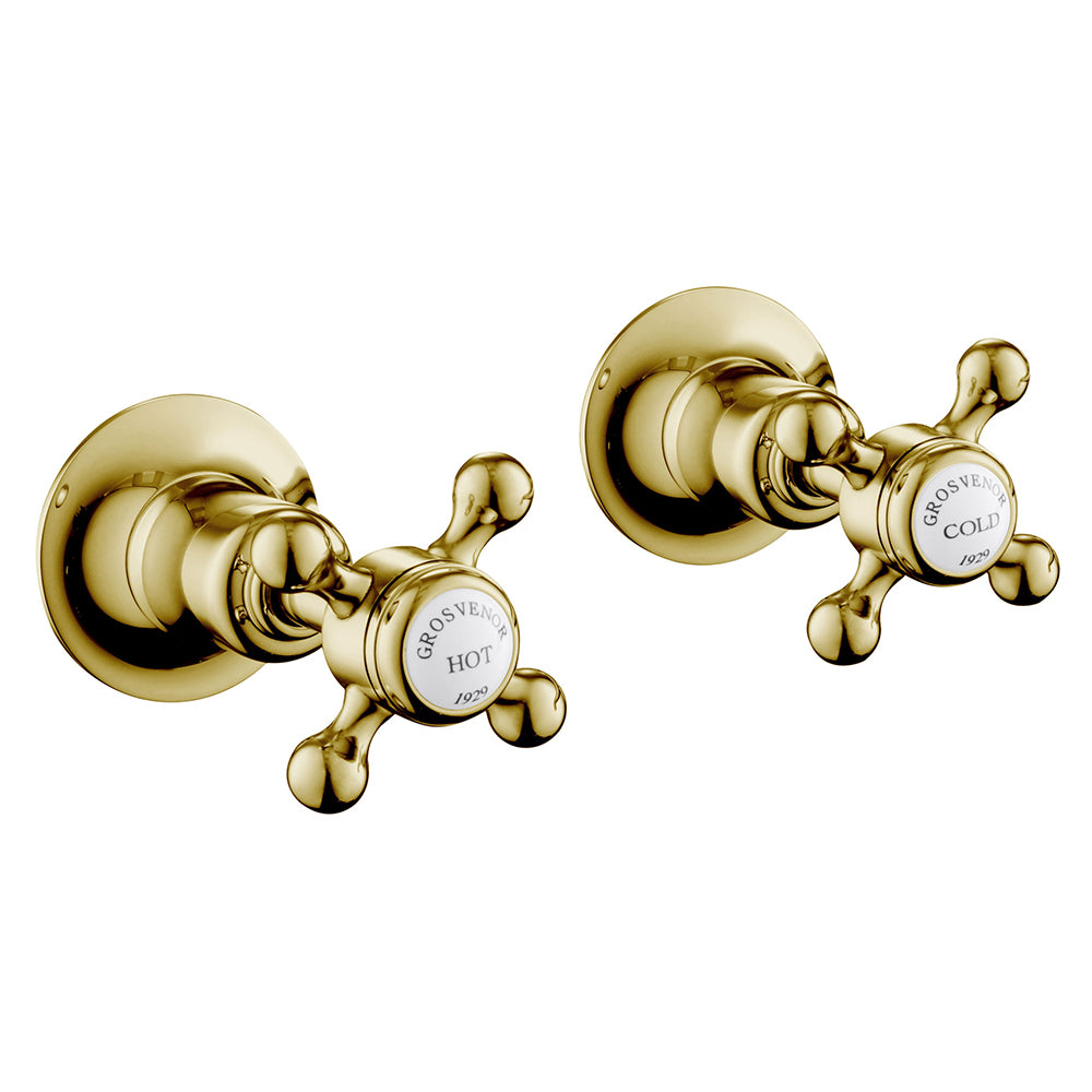Gold Cross White Wall Valves 1/2, LP 0.2 Main image