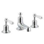 Chester Lever 3 Hole Long Nose Basin Mixer - Chrome