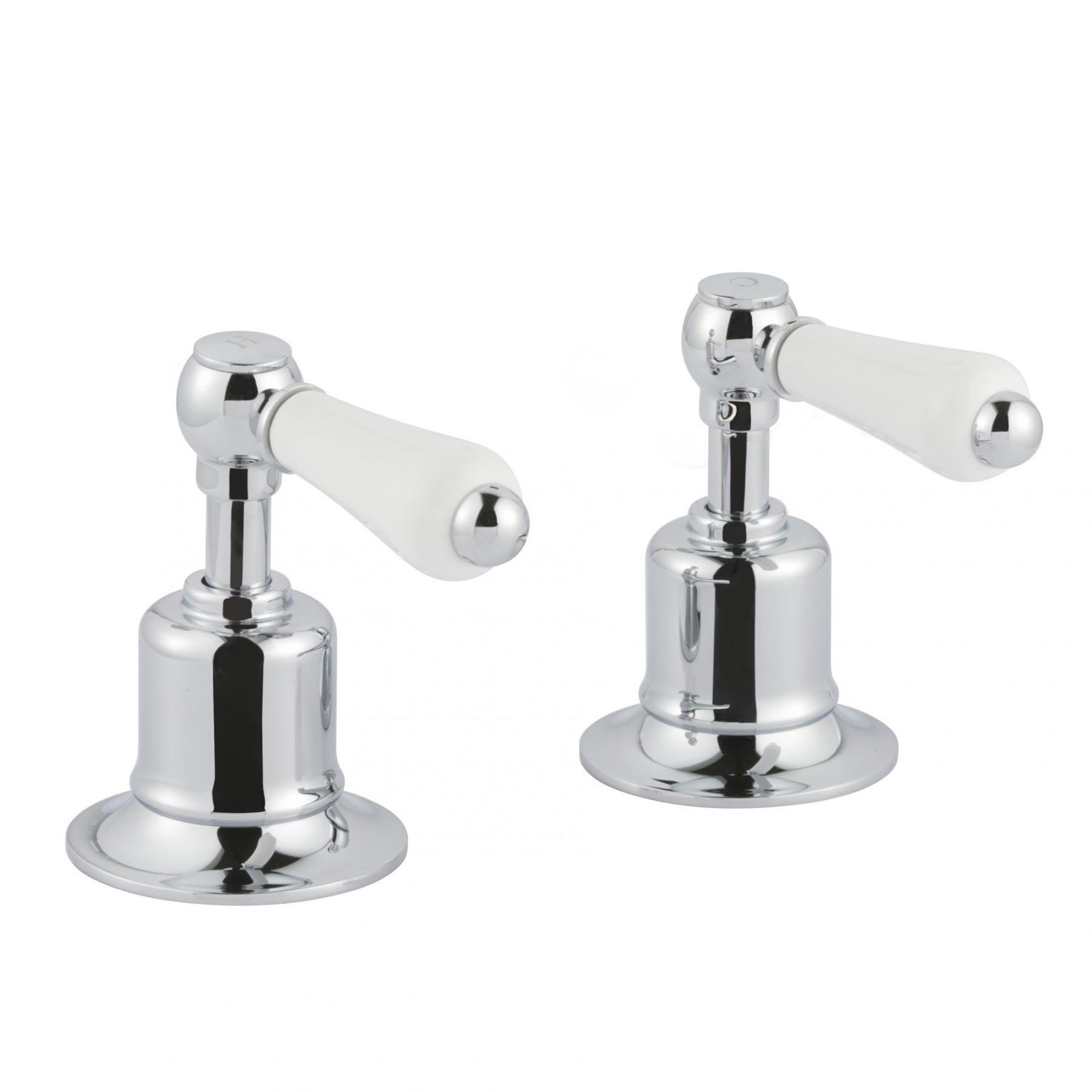 Chester Lever Deck Mounted Panel Valves 3/4- Chrome [85809] Main image