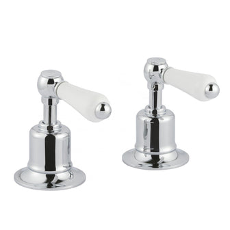 Chester Lever Deck Mounted Panel Valves 3/4- Chrome [85809] Main image