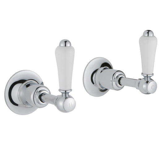Chester Lever Wall Mounted Valves 1/2, LP 0.2- Chrome [85089] 1800