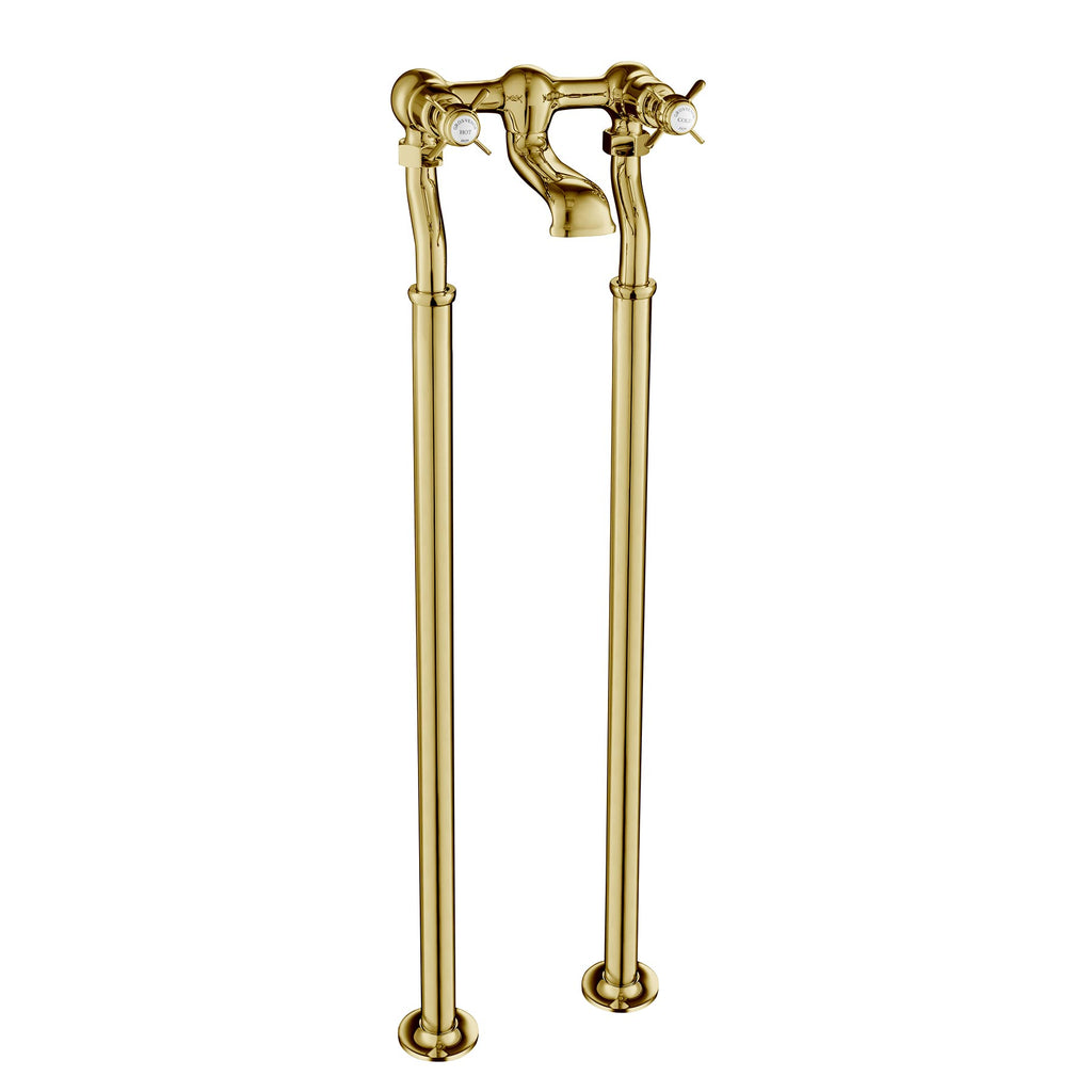 Chester Pinch Gold Free Standing Bath Filler, MP 0.5[98223FSG]