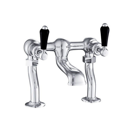 Traditional Deck Mounted Bath Filler Tap with Single Outlet – Chrome 1800