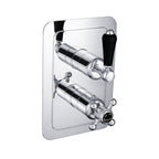 Chester Black Lever Thermostatic Conceal 1 Outlet Shower Valve Vertical [GB 85651]