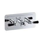 Thermostatic Conceal 3 Outlet Shower Valve Horizontal
