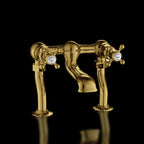 traditional bath filler tap brushed brass