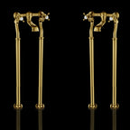 Chester Gold Cross Free Standing bath filler