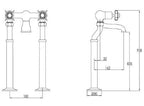 Bath Filler Tap Technical Drawing