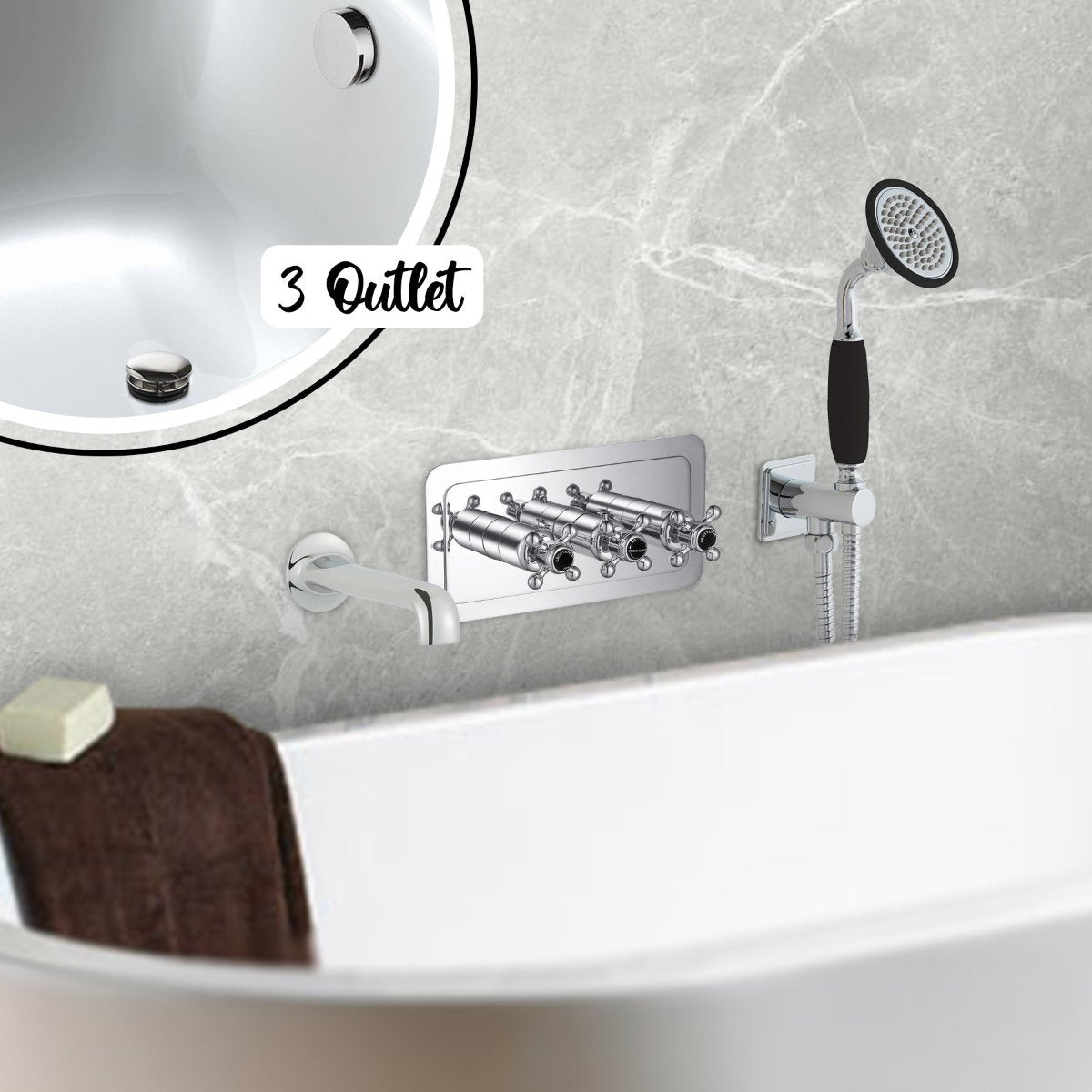 traditional shower riser rail kit