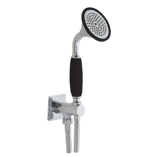 Shower Handset with Wall Outlet and Hose - Chrome 1800