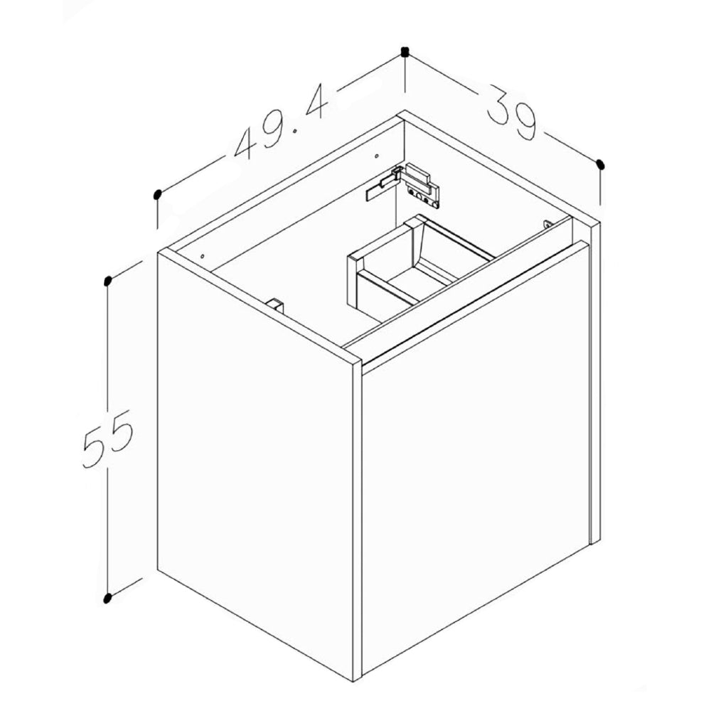 City 500 with Internal Draw, Sensor Bottom Light
