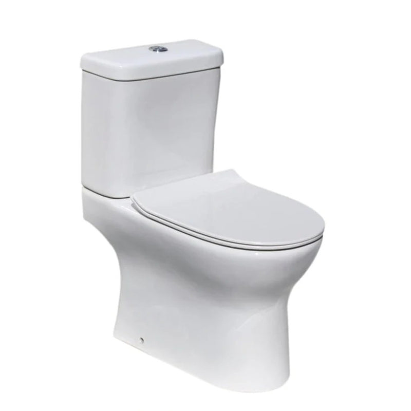 Classic Back to Wall Close Coupled Toilet with Soft Close UF Seat Cover-tapron