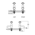 pillar wash basin Tap