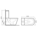 Close Coupled WC Pan with Soft Close UF Seat Cover