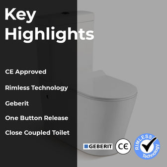 Close Coupled WC Pan with Soft Close UF Seat Cover Secondary image