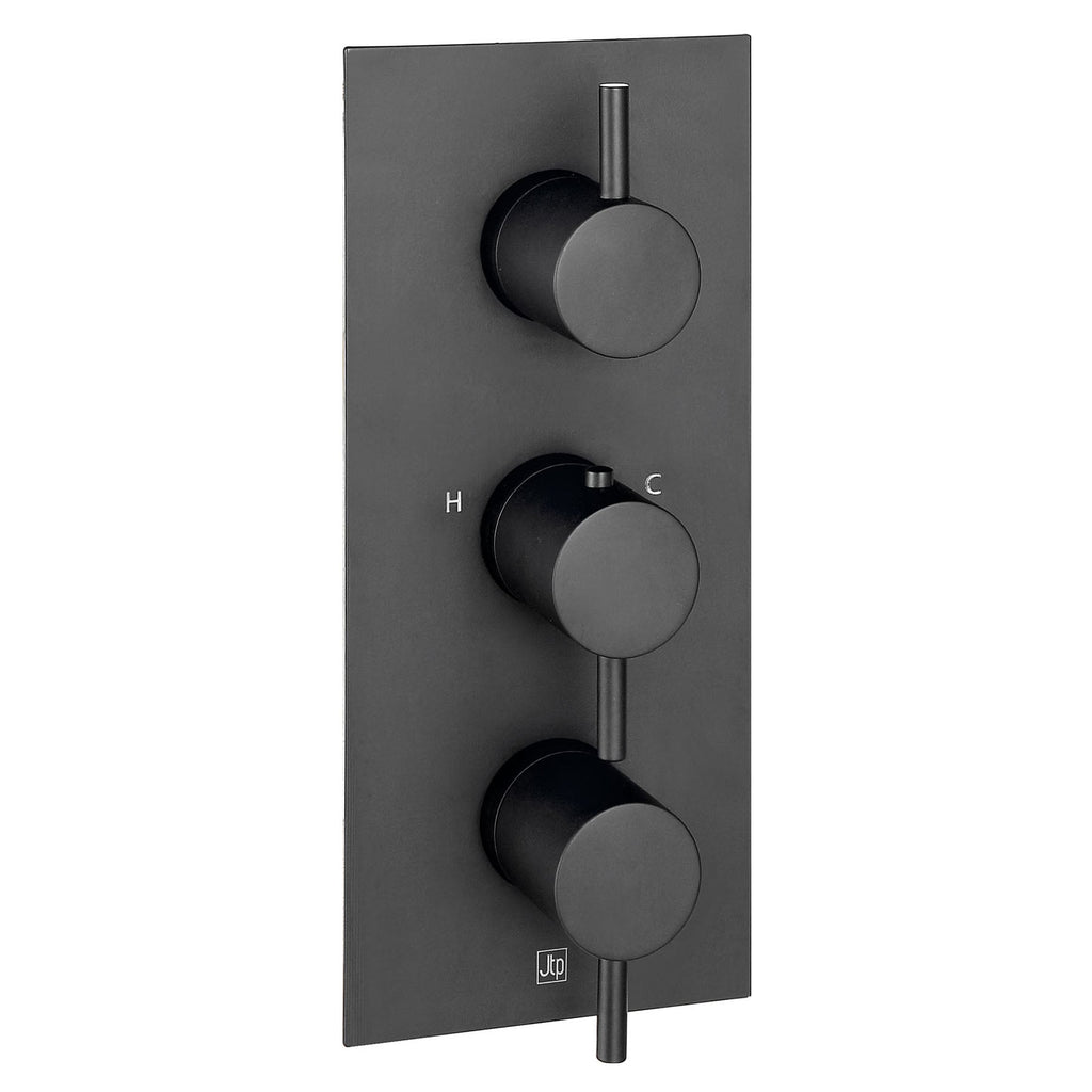 Concealed Thermostatic Shower Valve Matt Black-Tapron