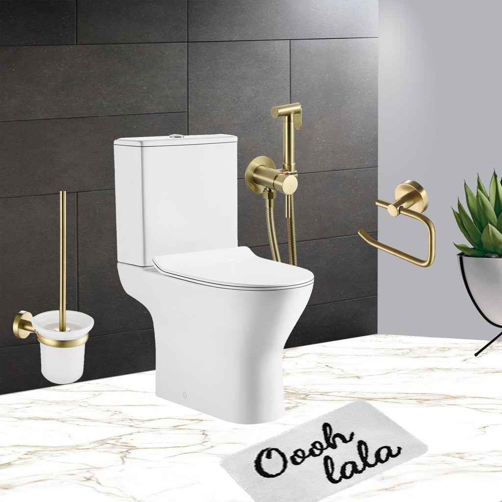 Contemporary Wall Hung WC Pan with Soft Close UF Seat Cover