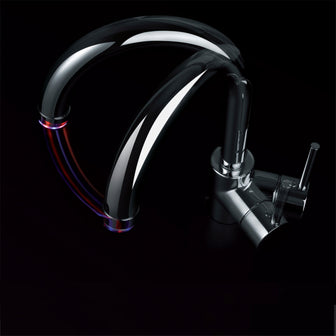 LED Monobloc Kitchen Mixer Tap with Swivel Spout - Chrome Finish Secondary image