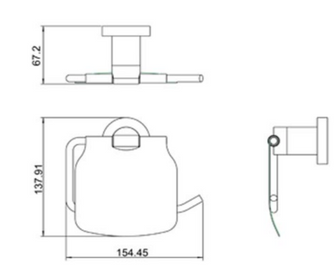 Cora Toilet Roll Holder with Lid Secondary image