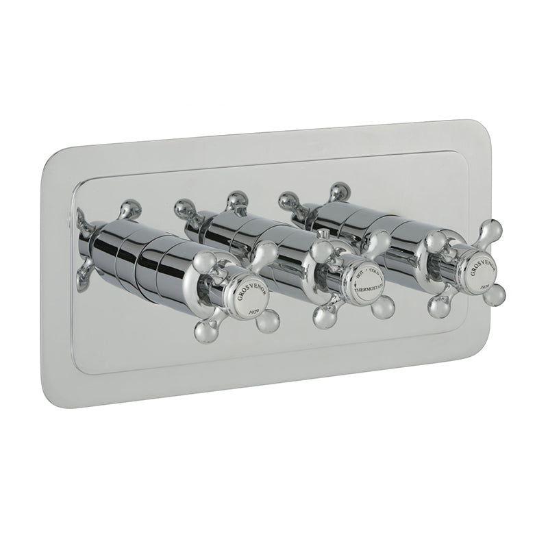 Three Outlet Concealed Thermostatic Shower Valve -Tapron