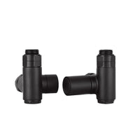 Dual Fuel Radiator Valves for Heated Towel Rails - Matt Black