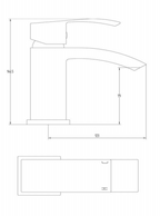 Dash_single_lever_basin_mixer_with_click_clack_waste