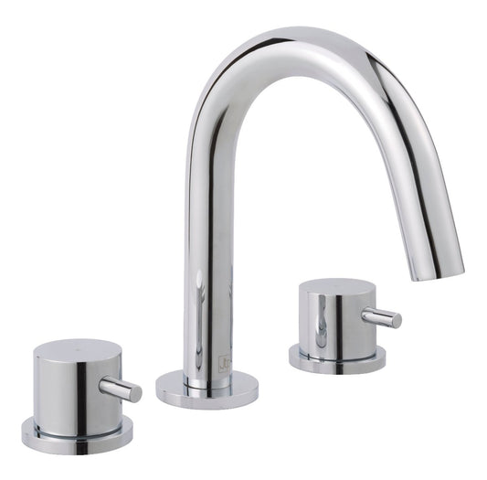 3-Hole Deck-Mounted Basin Mixer Tap - Chrome