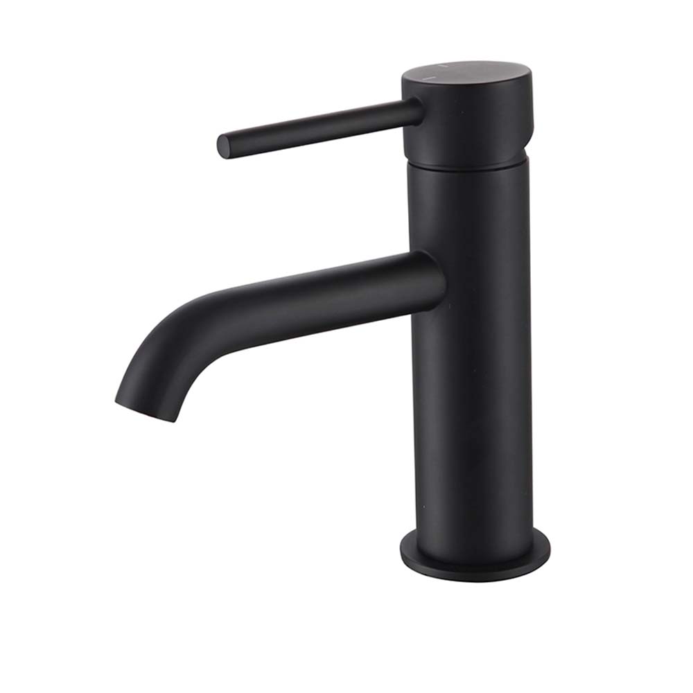 Deck-Mounted Black Mono Basin Mixer [TRTRV125MB] Main image