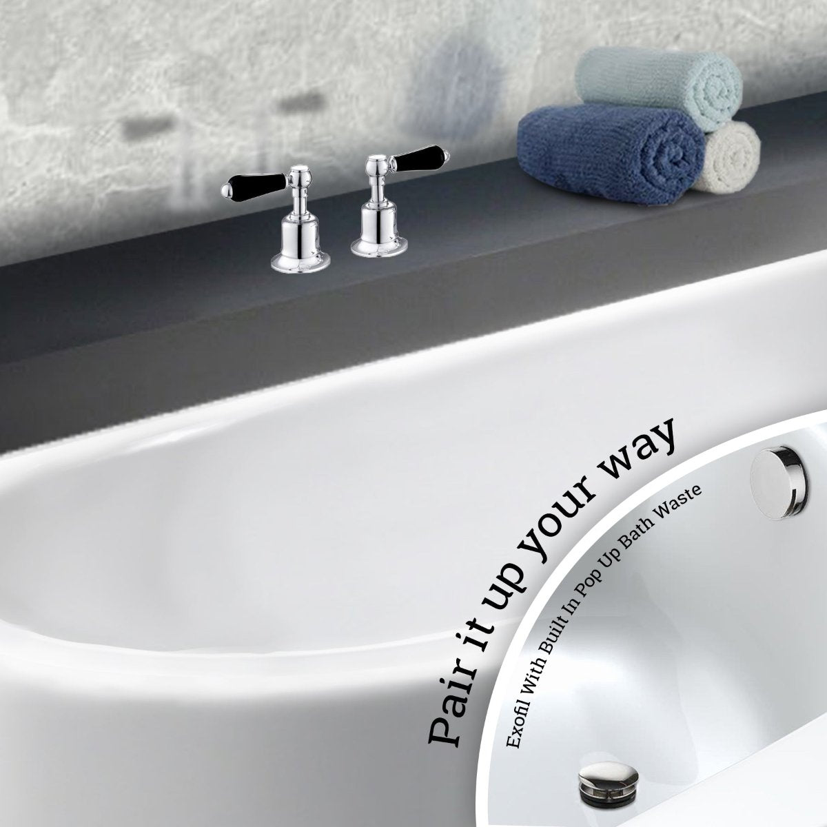 Deck-Mounted On/Off Valves - Pair Secondary image