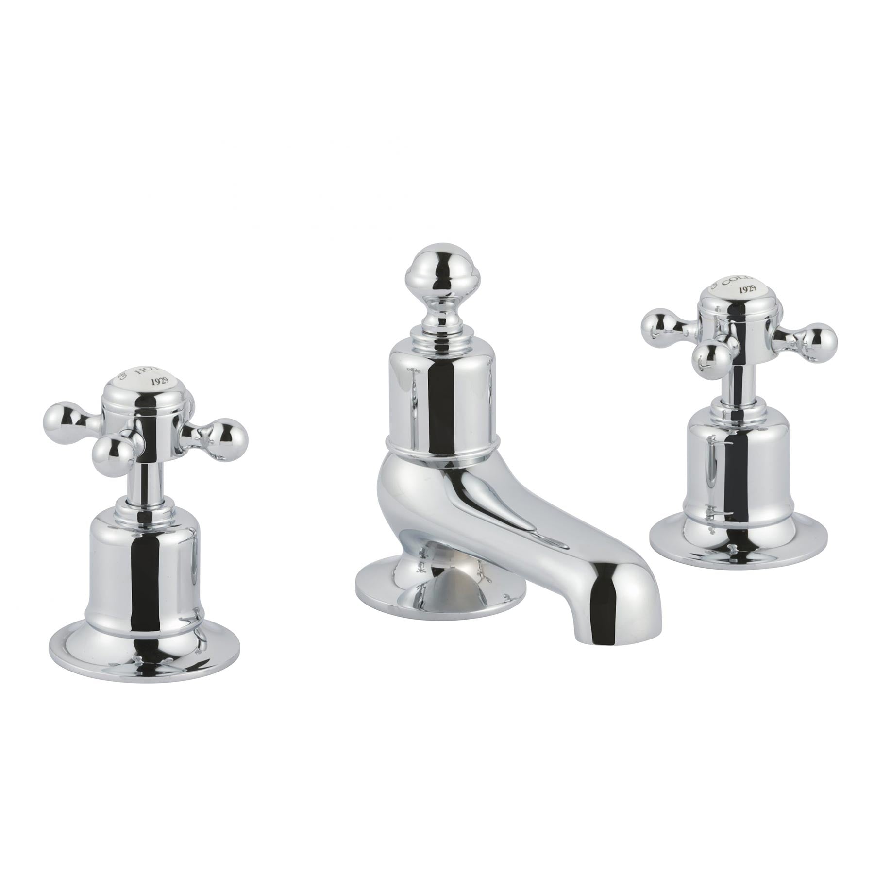 Chrome Crosshead 3-Hole Bath Filler Tap Secondary image