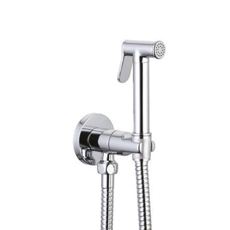 Toilet Bidet Spray Kit with Built-in Anti Flood Valve - Chrome Finish Main image