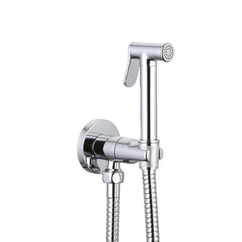 Toilet Bidet Spray Kit with Built-in Anti Flood Valve - Chrome Finish