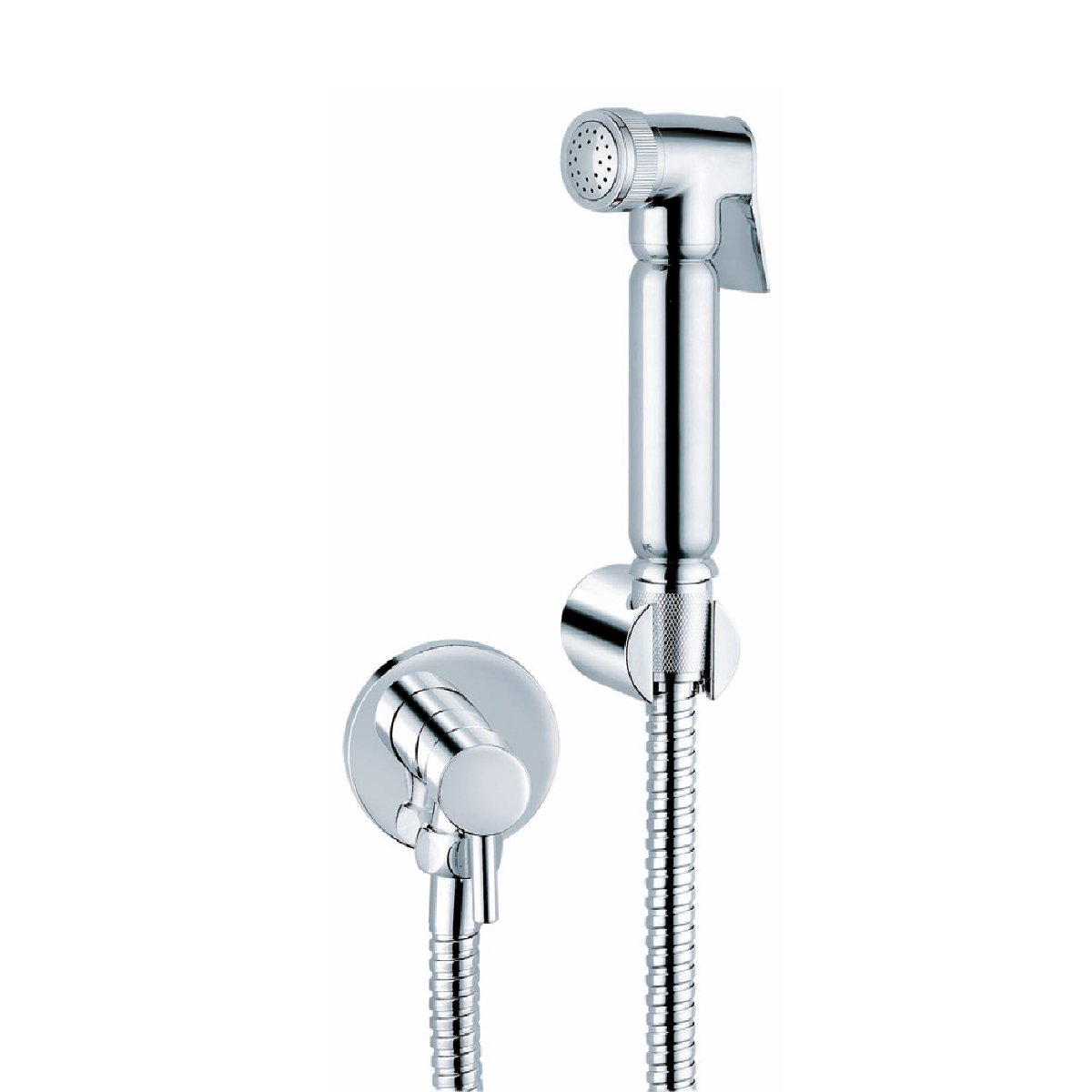 Douche Shower Spray with Single Lever Angle Valve - Chrome Finish Secondary image