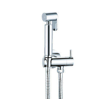 Douche Shower Spray Kit with Built-in Valve and Anti Splash - Chrome Finish Main image