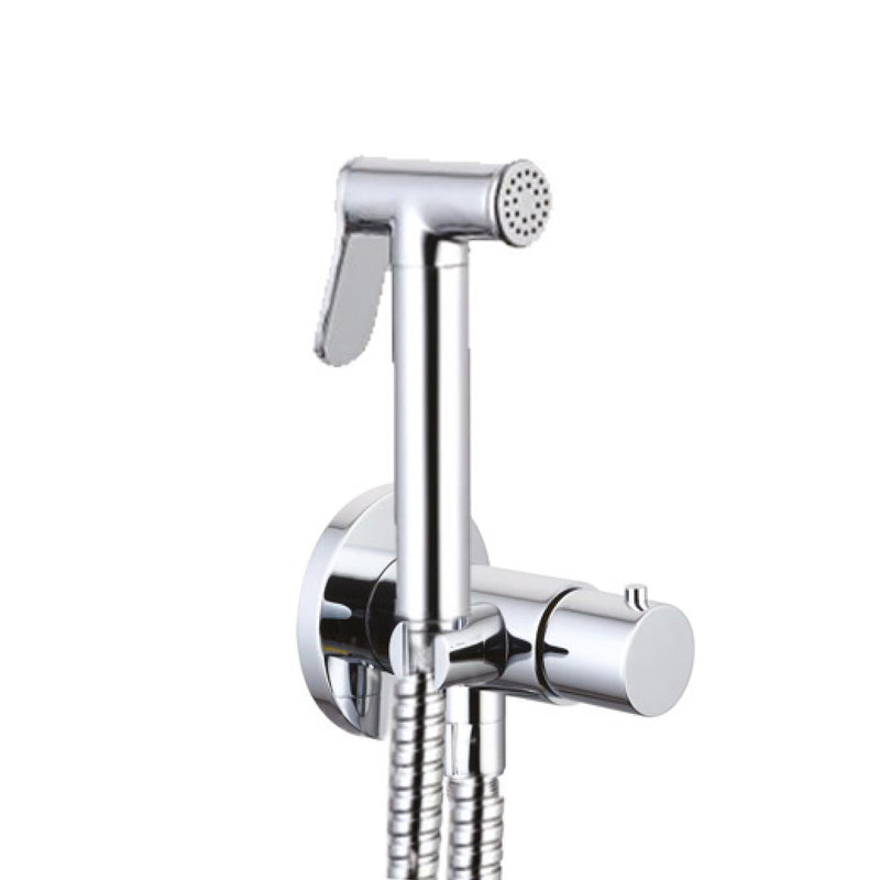 Toilet Shower Spray with Thermostatic Douche Valve and Anti-Splash Design - Polished Chrome