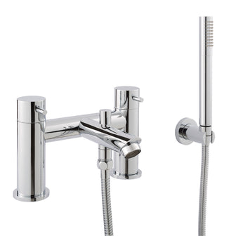 Deck-Mounted Shower Mixer Tap with Hand Shower Set- Chrome Secondary image