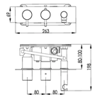 Thermostatic Concealed 2 Outlet Shower Valve