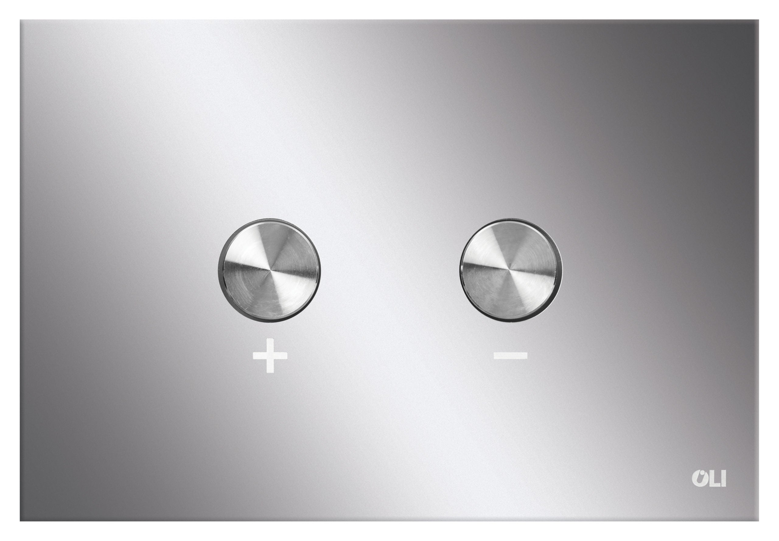 chrome toilet flush button