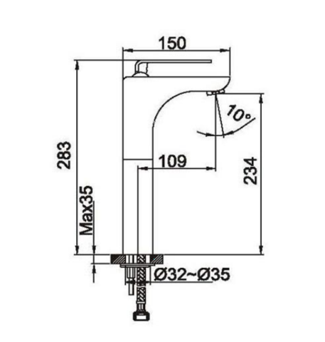 Flora_Tall_Single_Lever_Basin_Mixer_without_Pop-up_Waste