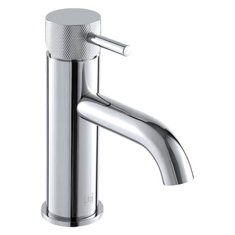 Chrome Monobloc Basin Mixer Tap with Knurled Lever Secondary image