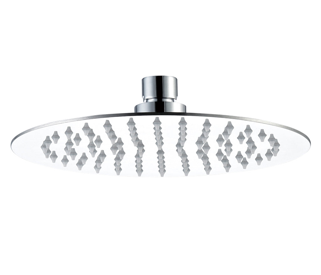 Stylish Ultra-Thin Round Rainfall Shower Head, 400mm - Chrome Tapron