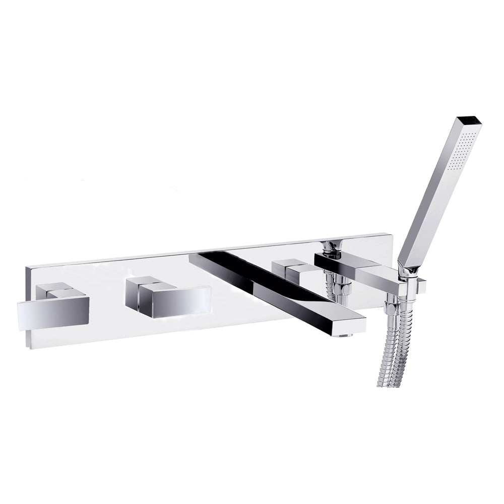 buy 5 Hole Wall Mounted Bath Shower Mixer tap tapron