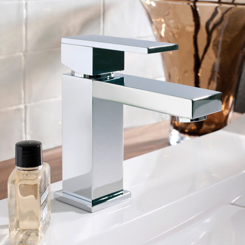 buy Chrome Lever Single Lever Basin Mixer tap from tapron
