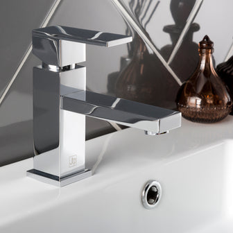 Mono basin mixer tap made of brass with chrome finish from Tapron Main image